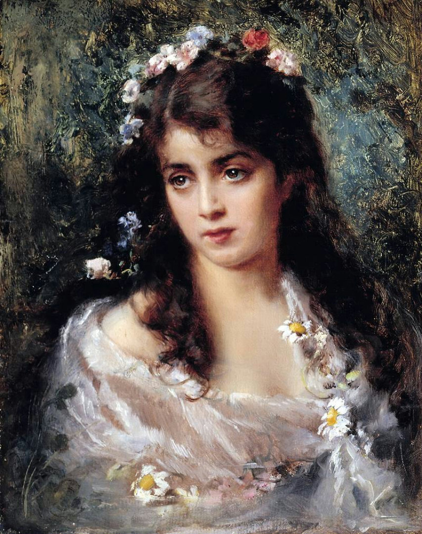 girl dressed as flora